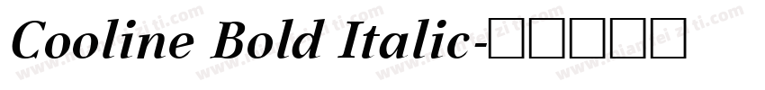 Cooline Bold Italic字体转换